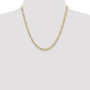 10k gold 16 inch figaro chain, 4.75mm wide